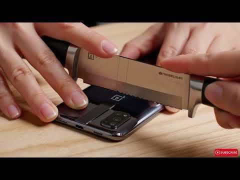 ASMR Knife Cutting Mobile Phone Deep Inside | Korean Hands Relaxing Crunch Sounds