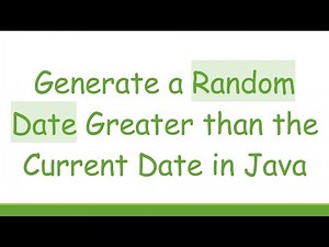Generate a Random Date Greater than the Current Date in Java