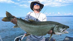 Record-breaking trout reeled in on Lake Champlain