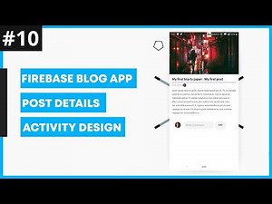 Community Blog App #10: Post Details Activity Design | Android Studio Tutorial