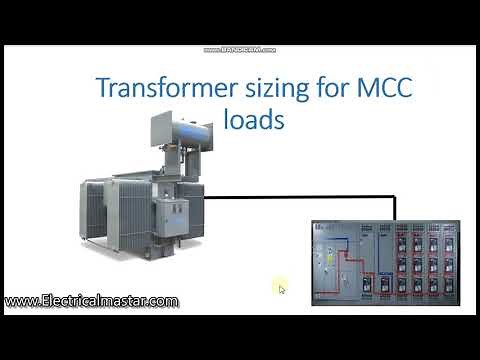 Transformer sizing for MCC or Switchgear