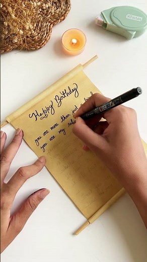 DIY Birthday Invitation Scroll