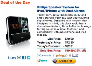 Philips Alarm Clock Radio w/ iPod Dock: $50 - 9to5Mac