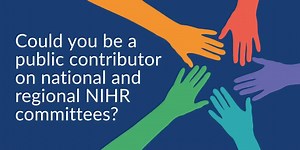 You could help shape research. If you've got experience as a patient or carer and want to make a difference to health and social care we want to hear from you! | National Institute for Health and Care Research