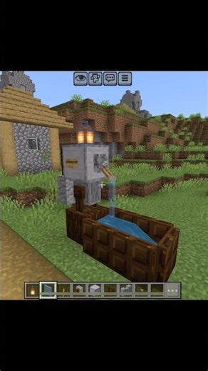 Minecraft water pump tutorial #shorts