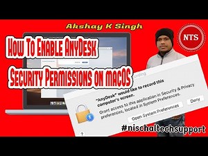 How to enable AnyDesk Security Permissions on MacOS