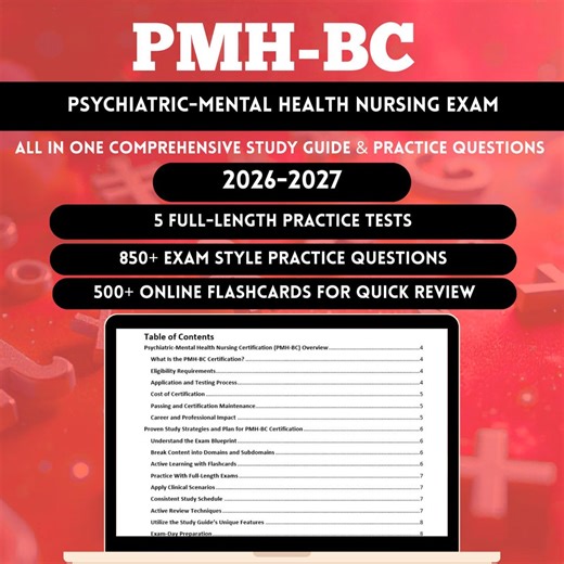 Pmh Bc Study Guide 2026 | Pmh-bc Exam Prep | Pmh Bc Exam | Pmh-bc Ancc Study Guide | Pmh Study Guide | Study Guide for Pmh-bc 2026 - Etsy UK