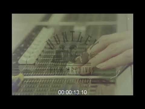 Interior of BBC radio studios, 1980s - Archive Film 1043583