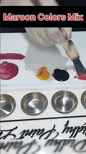 How to make maroon colour mixing #reels #art #maroon