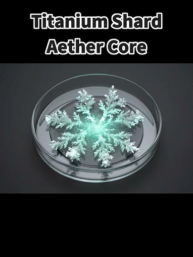 Chemical reactions of element : Emerald Shard → Verdant Core 💚❄️ #Shorts #AIShorts #ASMR