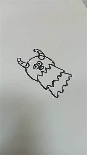 How to draw monster #shorts