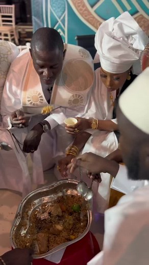 Cultural Gathering: Traditional Meal with Ornate Tray