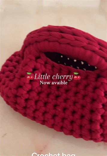 Little Cherry Crochet Clutch: Stylish & Fun Accessory