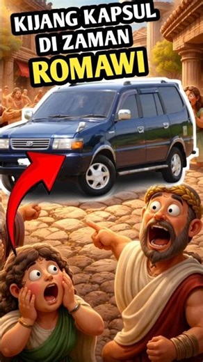 Apa Jadinya Kalau Mobil Kijang Kapsul Muncul di Zaman Romawi? #unik #ceritaunik #romawi #short #fyp