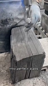 5.8K views | Turning Rock into Thin Tiles | PastFactory | Facebook