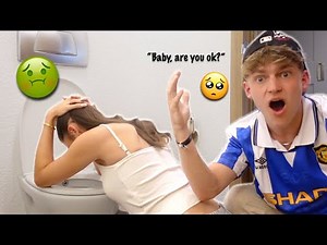 Getting SICK Whilst On Holiday Prank On Boyfriend! *Cute Reaction*