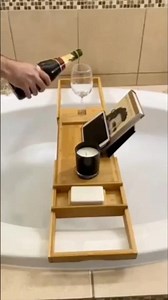 Best Bamboo Bath Tray for Relaxing Baths | Spa at Home Essentials for Women