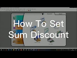 How To Set Sum Discount 如何設置總額折扣 | SQL POS