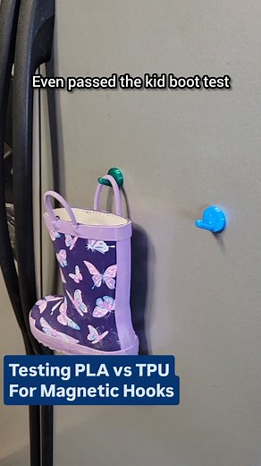 Is everything better with TPU? Tried this simple fridge hook in TPU...