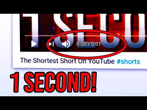 What Is The SHORTEST YouTube Short Ever?