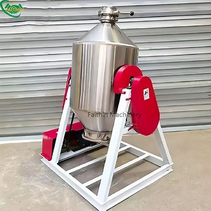 [Hot Item] Vertical Stainless-Steel Rotary Drum Mixer Dry Powder Mixing Machine