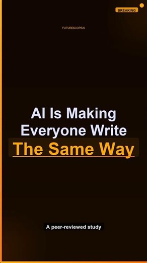 AI is making your writing sound like everyone else 😶
