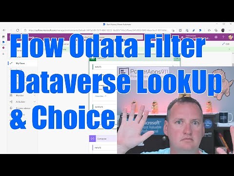 Power Automate Flow odata filter dataverse lookup and choice columns