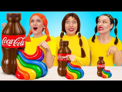 100 LAYERS FOOD CHALLENGE 🌈 15 Fun And Creative Cake Decorating Ideas By 123 GO SCHOOL