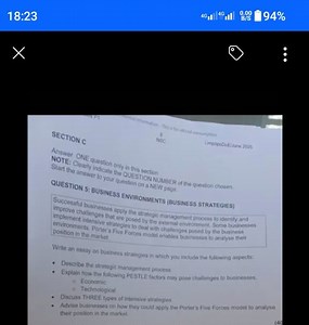 Essay: Business StrategiesWrite an essay in which you discuss... | Filo