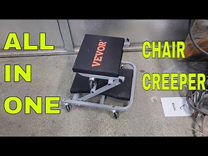 VEVOR 2 in 1 Z Creeper Seat Rolling Chair Auto Mechanics