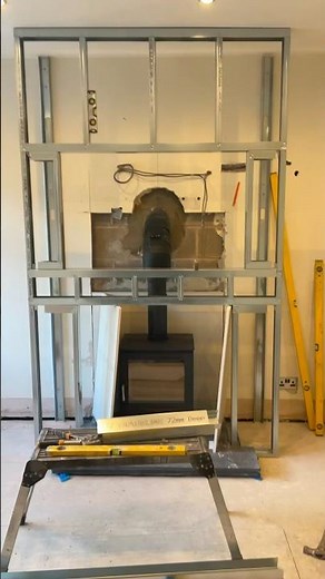 Building false chimney breast + fire install