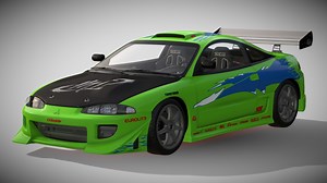 1995 Mitsubishi Eclipse Robocar Fast & Furious - Download Free 3D model by Ddiaz Design (@ddiaz-design)