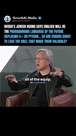 🚨 Jensen Huang Says English Could Replace Python and C++ in the Future