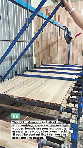 Wood Panel Glue Press Machine – Industrial Woodworking Process