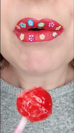 ASMR Trying A Sour Lolly Satisfying Mouth Eating Sounds #shorts