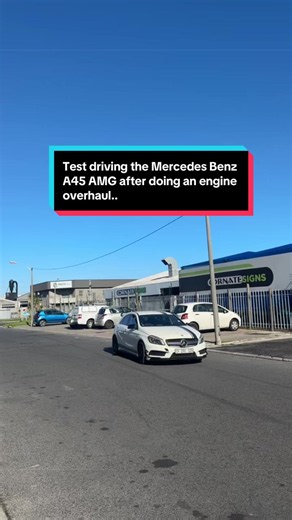 Test driving the Mercedes Benz A45 AMG after doing an engine overhaul.. #mercedesbenz #A45 #amg #overhaul #testdrive