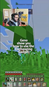 Geno shows you how to use the Exchanging Gadget in Minecraft