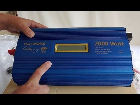 Voltworks 2000-Watt Pure Sine Wave Inverter for off-grid use | unboxing and installation.