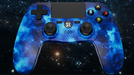 Watch Blue Nebula Design Controller for PS4/PC/Phone on Amazon Live