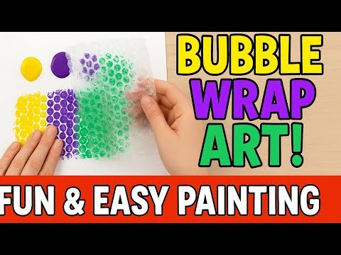🎨 Bubble Wrap Art Magic!