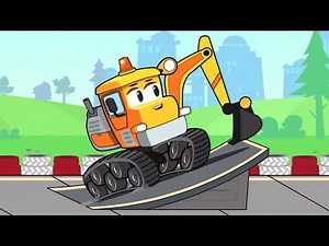 Bagger und seine Freunde wollen die Rennstrecke machen | Vroom Vroom - Cartoon für Kinder