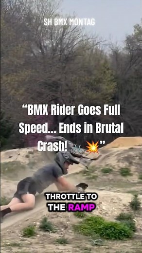 “BMX Rider Goes Full Speed… Ends in Brutal Crash! 🚲💥” #bmx #bike #shbmxmontag #fail