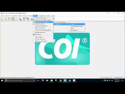 Tutorial 2 - Importación del catálogo de cuentas