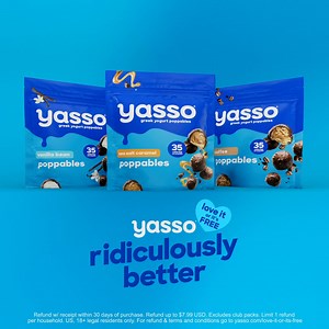 Seriously snackable, only 35 calories, and made with Greek yogurt? Go ahead, grab a handful. | Yasso