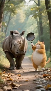 274K views · 5.9K reactions | Orange cat vs rhino 憐  | Nollywood Tv | Facebook