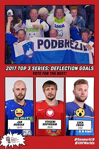 4.4K views · 36 reactions | Watch the best deflected goals from last year’s #IIHFWorlds! Which was the best? Jan Mursak (SLO), Yevgeni Kovyrshin (BLR) or Luca Frigo (ITA)? | International Ice Hockey Federation (IIHF) | Facebook