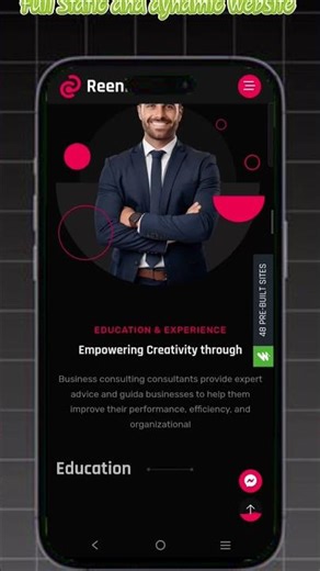 Full Static and dynamic website #webdesign #htmlcss #blog #responsivedesign