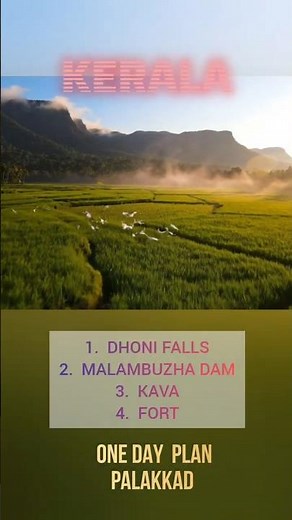 Palakkad in 1 Day! 🌿 Kava → Dhoni Falls → Malampuzha → Fort