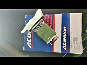 Blower resistor and harness replacement on a Hummer H3