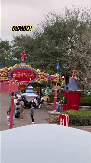 This Dumbo ride brought back ALL the childhood feels! #disney #elephant #shorts